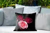 MuchoWow® Outdoor Kissen - Ein Foto von rosa Rosen mit Produktbild-Vorschau 4