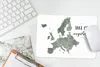 MuchoWow® Mauspad Mousepad Karte von Europa - Grau - Zitat Produktbild-Vorschau 5