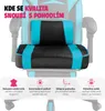 Závodní kancelářská židle Comodo s podnožkou - Náhled obrázku produktu 9