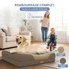 Lit orthopédique pour chien ELONEO, taille L - Marron Voir les images du produit 9
