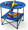 GOPLUS Campingtisch klappbar, Ø72cm Picknicktisch Produktbild-Vorschau 1