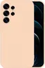 A pink phone case is shown from the front, with the phone screen visible on the right side. Produktbild-Vorschau