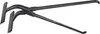 A pair of black metal tongs with curved jaws and flat ends, presented against a white background. Produktbild-Vorschau