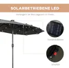 Doppelsonnenschirm, 295 x 219cm, Sonnenschirmmit LED, oval, Produktbild-Vorschau 4