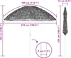 vidaXL Strandparasol 255 x 255 x 255 cm Polyester und Stahl Produktbild-Vorschau 2