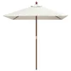 vidaXL Sonnenschirm mit Holzmast Sandfarben 198x198x231 cm Produktbild-Vorschau 3