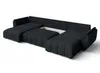 Ecksofa mit Bettkasten, Couch U Form beige mit Stauraum und Klappfunktion, modernes Sofa mit praktis Produktbild-Vorschau