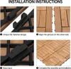 Yaheetech 27 Stück 30x30cm Terrassenfliesen Set Holzfliesen Produktbild-Vorschau 9