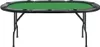 vidaXL Pokertisch Klappbar 10 Spieler Grün 207x106x76 cm Produktbild-Vorschau 3