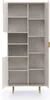 STELLA Hochregal mit Türen - Kaschmir / Gold Produktbild-Vorschau 4