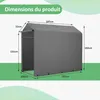 GIHAUVIA Garage à vélos résistant aux intempéries Remise à Voir les images du produit 6