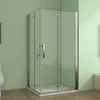 120X120cm Scharniertür Eckeinstieg NANO-GLAS Duschkabine Produktbild-Vorschau 1