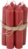 A bundle of red pillar candles tied together with twine. Produktbild-Vorschau