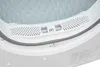 Close-up view of the lint filter and interior opening of a white dryer. Produktbild-Vorschau