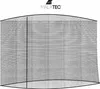 A black mosquito net for a garden umbrella, displayed against a white background. Anteprima dell’immagine prodotto