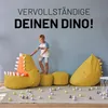 LUMALAND Animal Line Kindersitzsack Dino - Senfgelb Produktbild-Vorschau 3