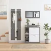 Set appendiabiti da parete Merax con specchio e scarpiera, Anteprima dell’immagine prodotto 6