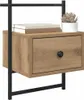 vidaXL Nočný stolík Artisan dub 35 x 30 x 51 cm Materiál na Náhľad obrázku produktu 1