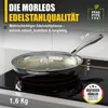 Morleos Edelstahlpfanne 32cm Unbeschichtet | 5-Schicht - Produktbild-Vorschau 2