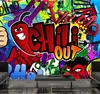 Vlies Fototapete - Chili out 350x256 cm Streetart Produktbild-Vorschau 2