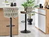 Designová barová židle KRISMAR - béžová / černá Náhled obrázku produktu 10