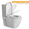 Toilettendeckel D Form WC-Sitze Toilettensitzbezug mit Produktbild-Vorschau 3
