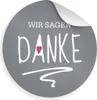 24x Sticker Wir sagen Danke (Motiv 23) 4cm Geschenk Produktbild-Vorschau 1
