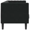 vidaXL Chesterfield-Sofa mit Nackenrollen 3-Sitzer Schwarz Produktbild-Vorschau 5