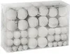 Bombki choinkowe nietłukące 6/4/2,5 cm 100 sztuk Biały Podgląd zdjęcia produktu 1