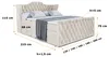 ALTDECOR Boxspringbett mit Fußteil, 2 Matratzen und Topper Produktbild-Vorschau 7