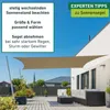 Sonnensegel Rechteck, 3x4m, taupe, wasserabweisend Produktbild-Vorschau 8
