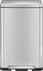 A front view of a stainless steel trash can with a foot pedal. Produktbild-Vorschau