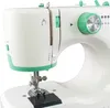 Close-up of a white and green electric sewing machine. Produktbild-Vorschau