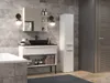 Badezimmerschrank NEL IV 31x30x174 cm Mattweiß Produktbild-Vorschau 4