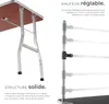 Table de toilettage avec deux sangles - noir/gris Voir les images du produit 3