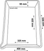 W20 Öl-Auffangwanne mit Nase mit Ablauf-Nase 53x 40x 9.5cm Produktbild-Vorschau 2