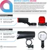 Aplic sada světel na kolo LED, světlo na kolo, přední Náhled obrázku produktu 2