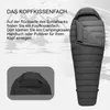 Mumienschlafsack Norskskin Ultralight Grey 800 g 205 cm Produktbild-Vorschau 6