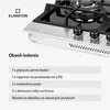 Klarstein Plynový varič 3-horákový, 6,2 kW vstavaný plynový Náhľad obrázku produktu 6