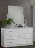 Modernes Schlafzimmer Set New Gemma in Weiß / Silber Produktbild-Vorschau 4