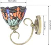 Vintage lampa ścienna szklane metalowe kolorowe fiolki E27 Podgląd zdjęcia produktu 2