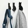 2St. Starke Klebehaken Badezimmer Metall Katze Produktbild-Vorschau 2