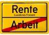 Retro Blechschild Rente, Geschenk zum Renteneintritt Produktbild-Vorschau 1