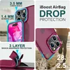 Custodia ibrida per iPhone 15 Pro Frosted Case Bordo Anteprima dell’immagine prodotto 2