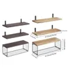 MODFU Wandregal Holz, Regal Wand, Dekorativ Regale für Produktbild-Vorschau 2