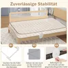COSTWAY Skládací zábrana postele, 180 cm dlouhá zábrana Náhled obrázku produktu 8