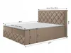 Bett Boxspringbett DORI 3 mit Topper T25 und Bettkästen - Produktbild-Vorschau 3
