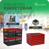 Novaliv Einkaufskorb Klappbox | 30L Rot Schwarz faltbar Produktbild-Vorschau 3