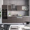 Küchenzeile Vicco R-Line Edelgrau 300 cm mit Hochschrank, Produktbild-Vorschau 5