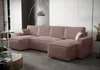 A modern living room with a large U-shaped sofa. Voir les images du produit
